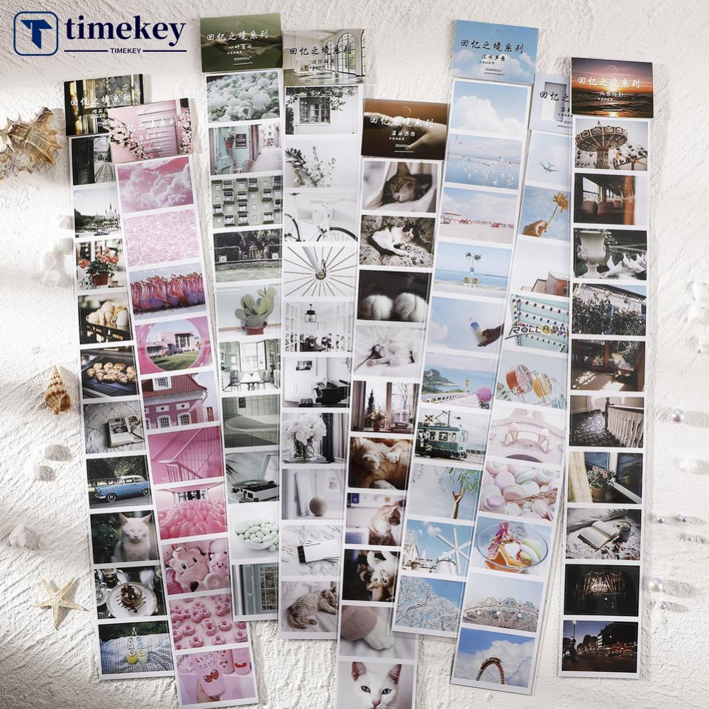 Timekey Stiker Seri Memori Fotografi Ukuran 50x350mm Untuk Dekorasi Diaryscrapbookalbum A4K5