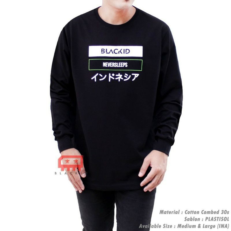 kaos/Baju/ Tshirt Black Id