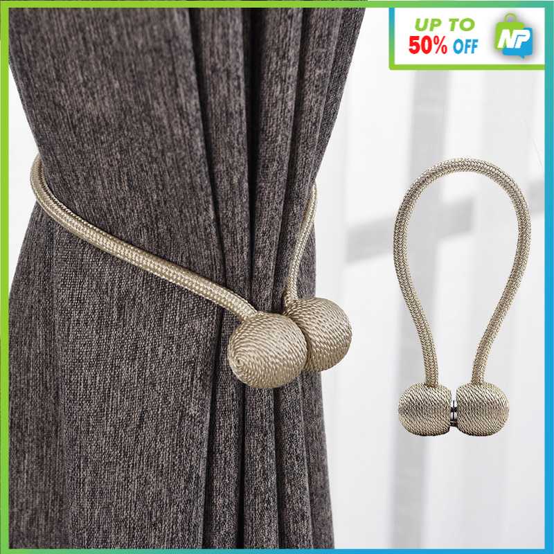 Tali Gorden Mewah Magnet Isi 2 PCS - Tali Pengikat Pengait Tirai Gorden Murah Premium