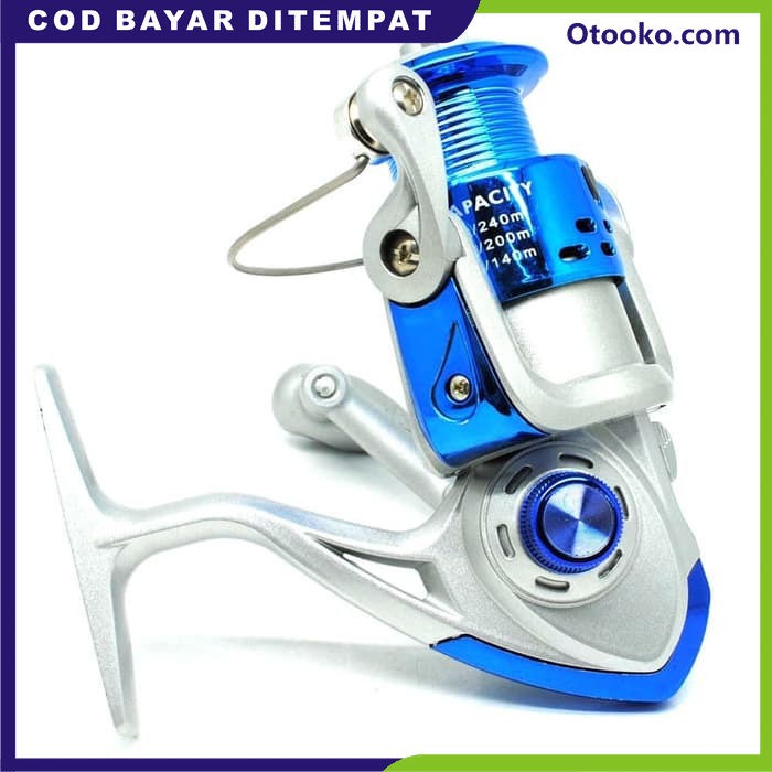 Reel Pancing Metal Spool Fishing Spinning Reel 8 Ball Bearing CS 3000  Biru