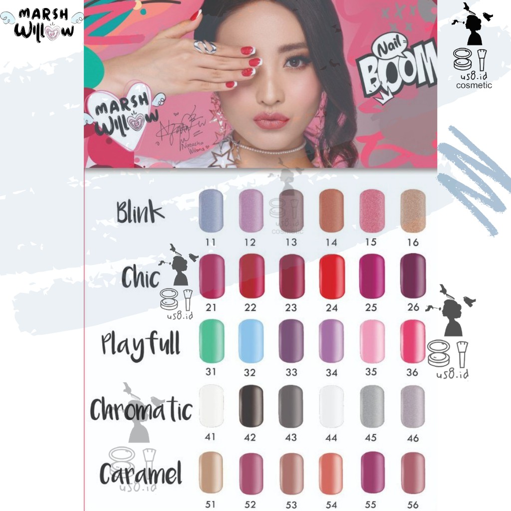 MarshWillow Nail boom Nail Polish Series ECER by Natasha Wilona - Kutek MarshWillow BPOM || Marshwillow KUTEX