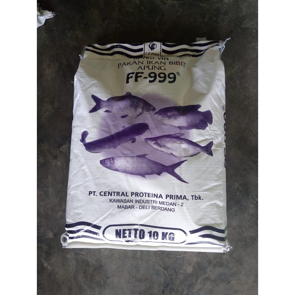 Pakan Ikan Bibit lele, gurami, patin, nila FF-999 repack 1 kg