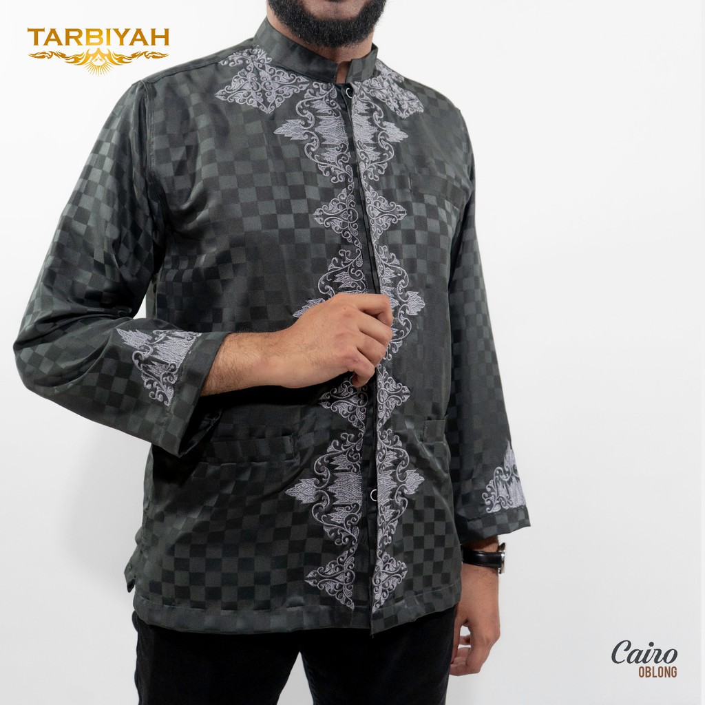 Baju Koko Model Cairo lengan panjang Oblong