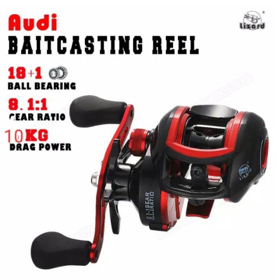 READY!! REEL BC AUDI LEFT HANDLE 8.1:1 (HANDLE KIRI)