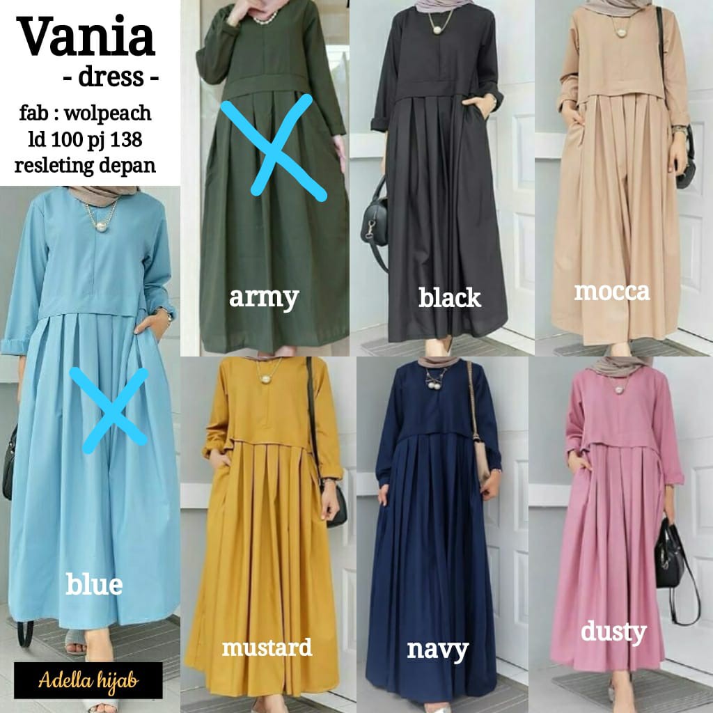 VANIA DRESS // PAKAIAN DRESS WANITA // ORIGINAL