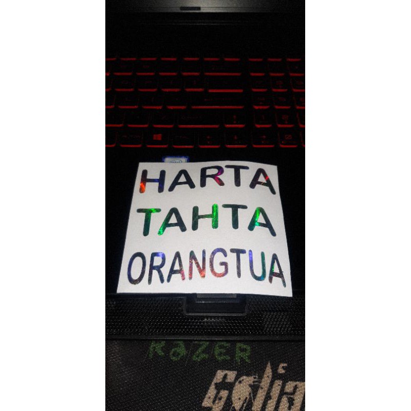 Stiker sticker hologram harta tahta custom apa saja