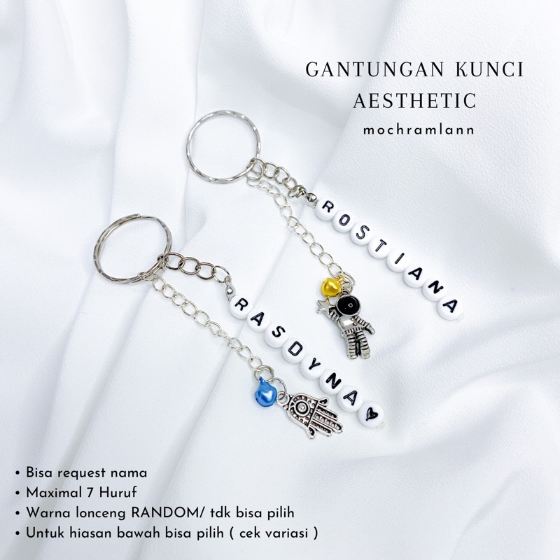 Ganci request nama / Keychain custom / Gantungan kunci G-02