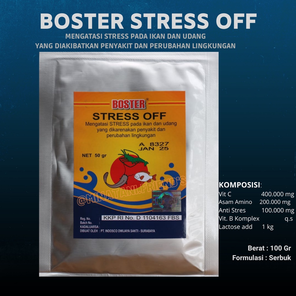 Jual Obat Stress Ikan 50 Gram Boster Stress Off Shopee Indonesia