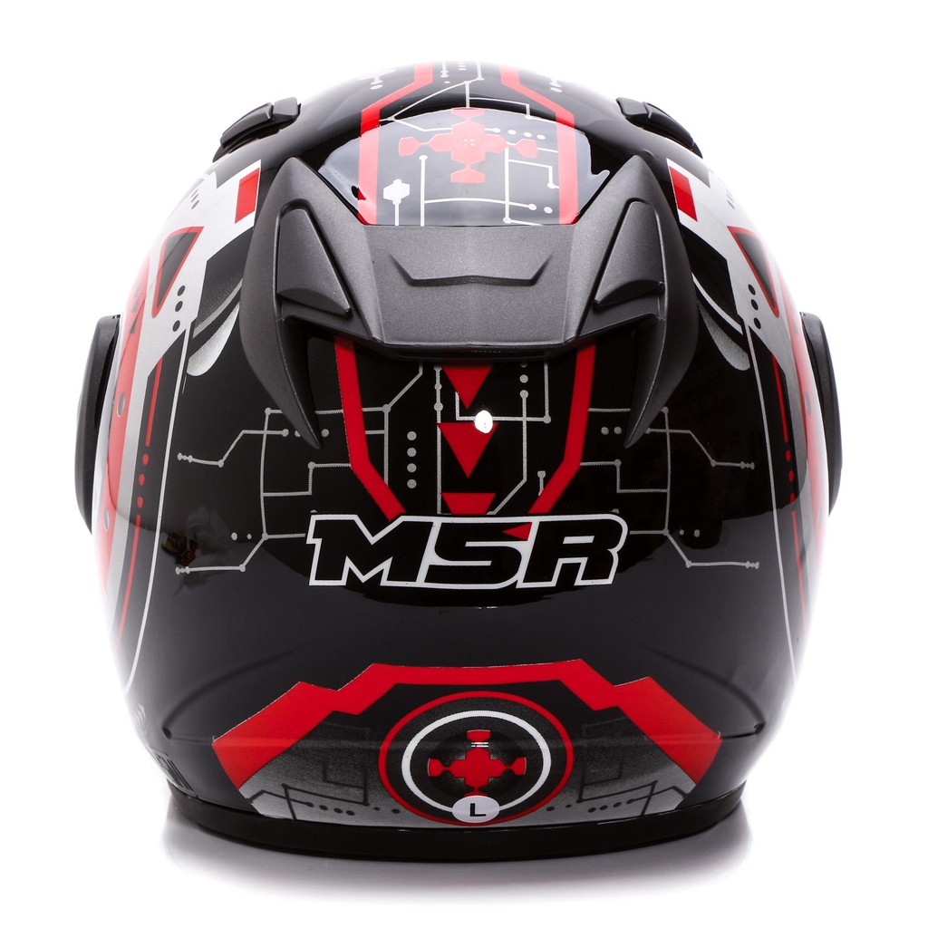 [Helm Dewasa] MSR Helmet Javelin - Cruise - Hitam Merah + Promo Gratis Sarung Tangan