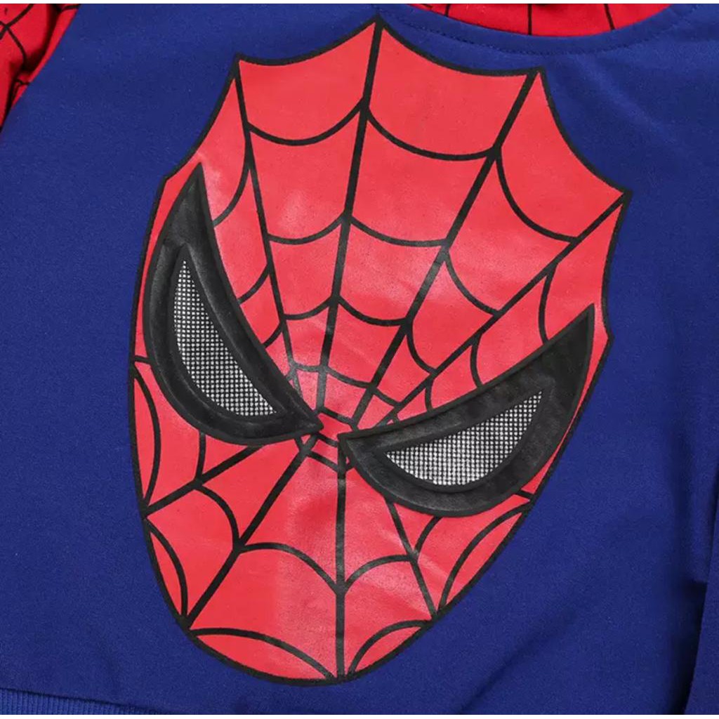 SETELAN HOODIE ANAK LAKI LAKI SETELAN SWEATER HOODIE ANAK 1-5 TAHUN HOODIE SPIDRMAN HOODIE ANAK