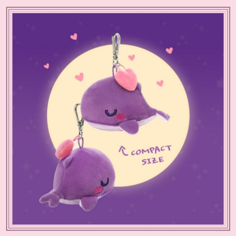 ( PO ) TINYTAN PURPLE WHALE PLUSH KEYRING