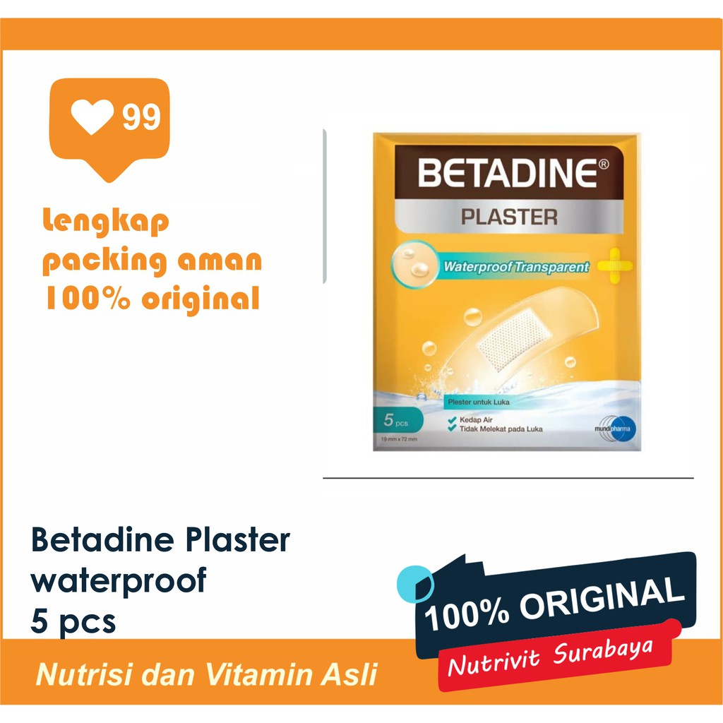 BETADINE PLASTER WATERPROOF TAHAN AIR