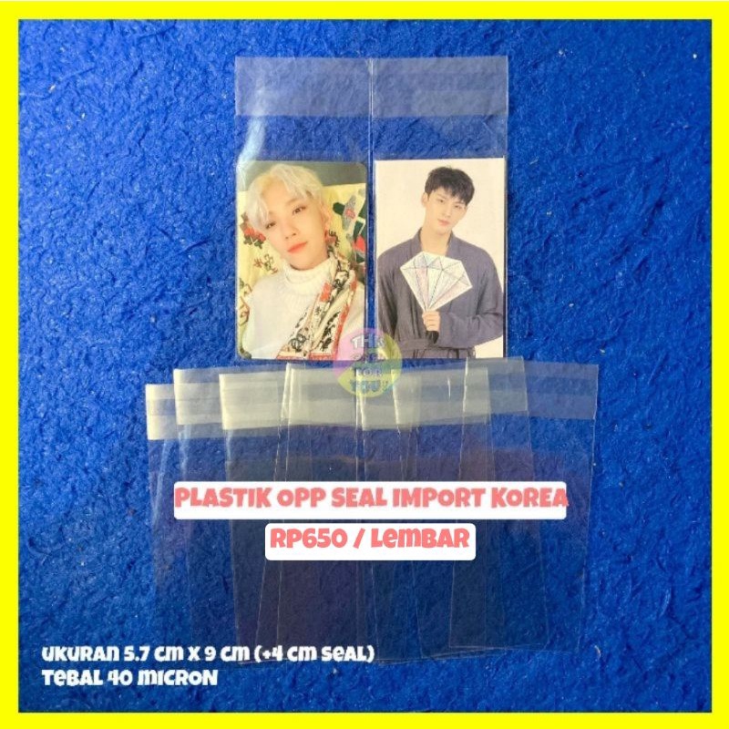 [READY] PLASTIK OPP SLEEVE SEAL IMPORT KOREA SELLKOR TEBAL 40 MIC PACKING PHOTOCARD PC KPOP TC INNER