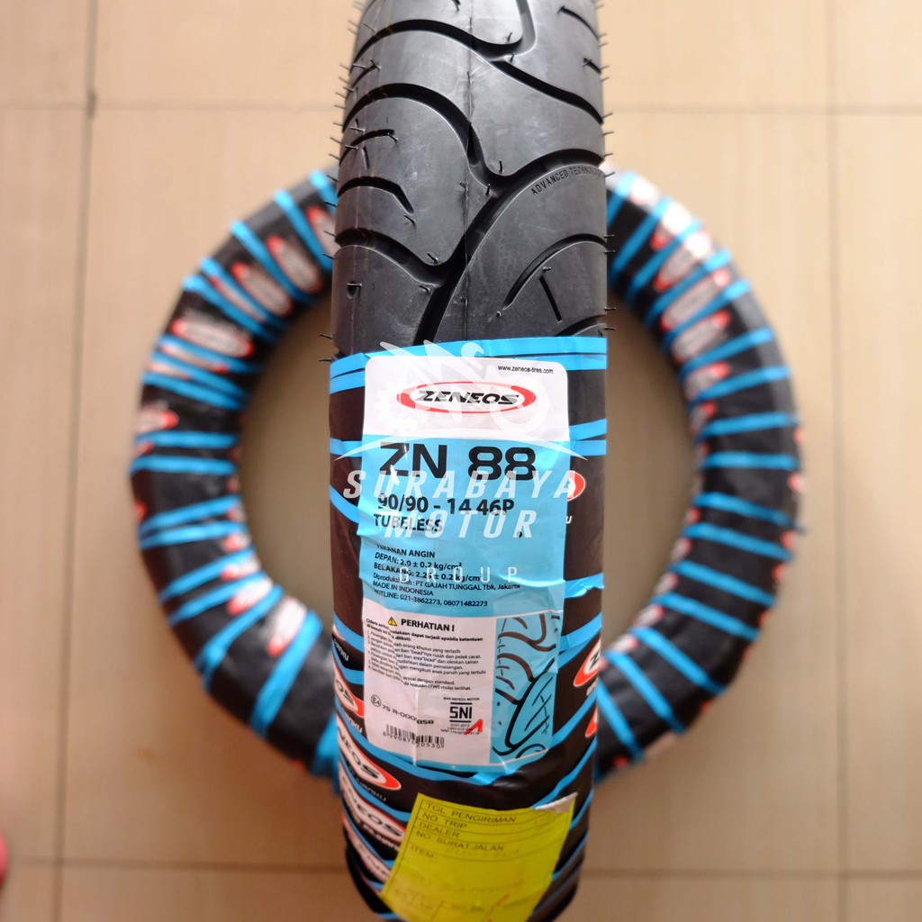 Ban Tubeless Zeneos 90/90-14 ZN88 ZN 88 All Matic Vario 125 Beat Scoopy Spacy Mio X Ride Xeon J