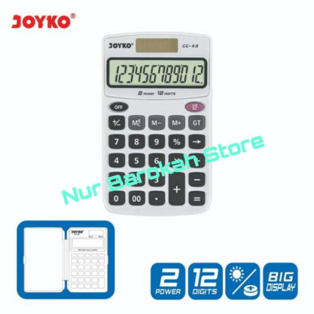 

Kalkulator Saku 12 digit Joyko CC-43