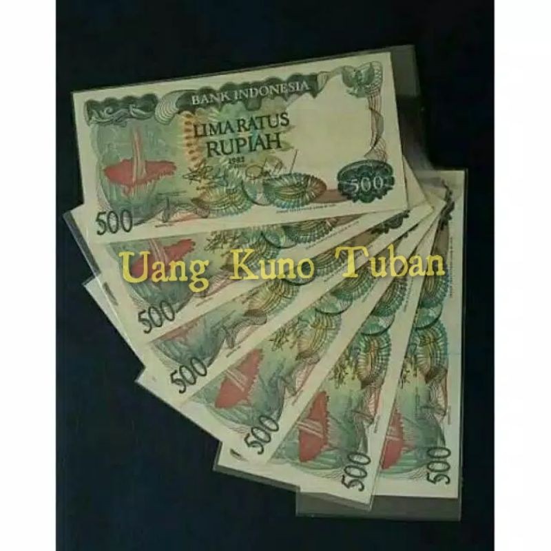 Uang Kuno 500 Rupiah Seri Bunga Bangkai Tahun 1982