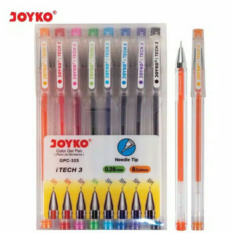 

Pulpen Gel Color Pen GPC-325 iTech 3 0.28mm Set 8 Warna