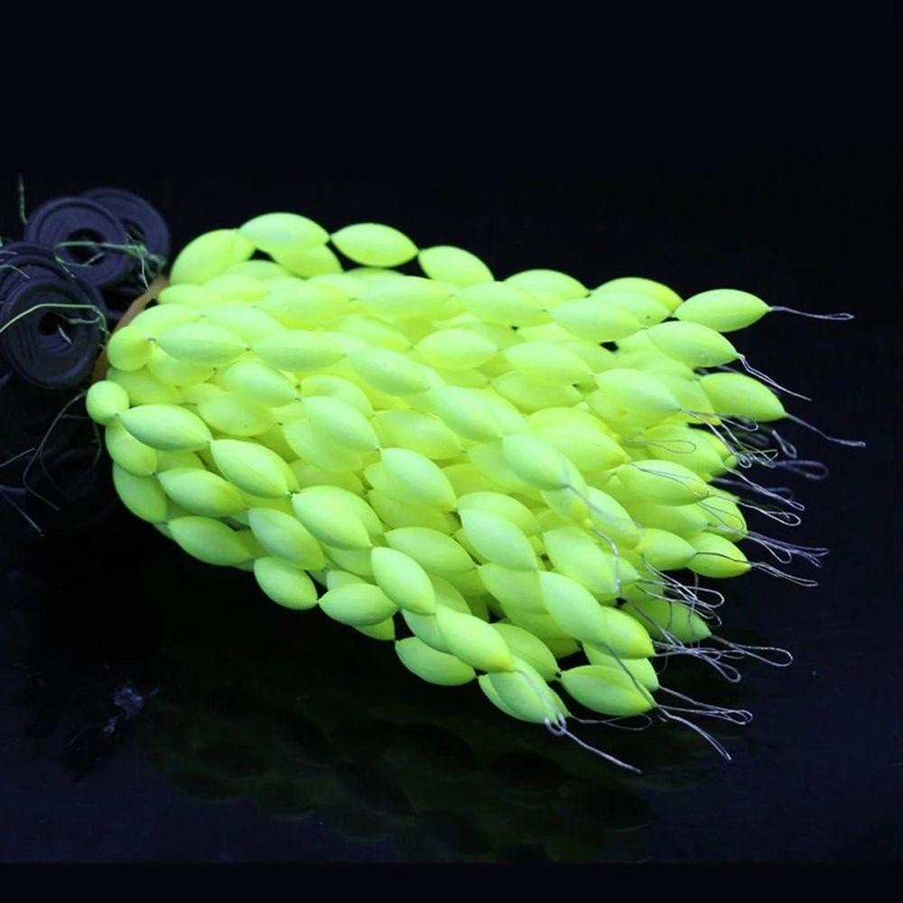 Nickolas1 String Type Fishing Float Alat Pancing 30Pcs/5packs Pelampung Pancing Oval Pelampung Mancing Floating Beans 6in1 Busa Space Bean