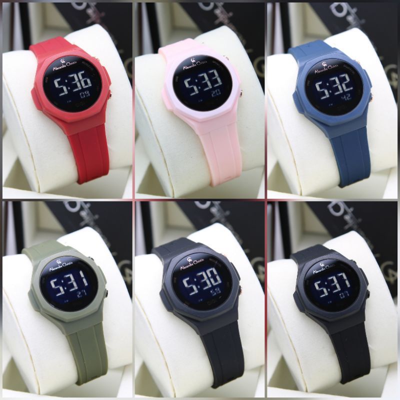 ALEXANDRE CHRISTIE AC9359 AC 9359 JAM TANGAN WANITA RUBBER BAND ORIGINAL