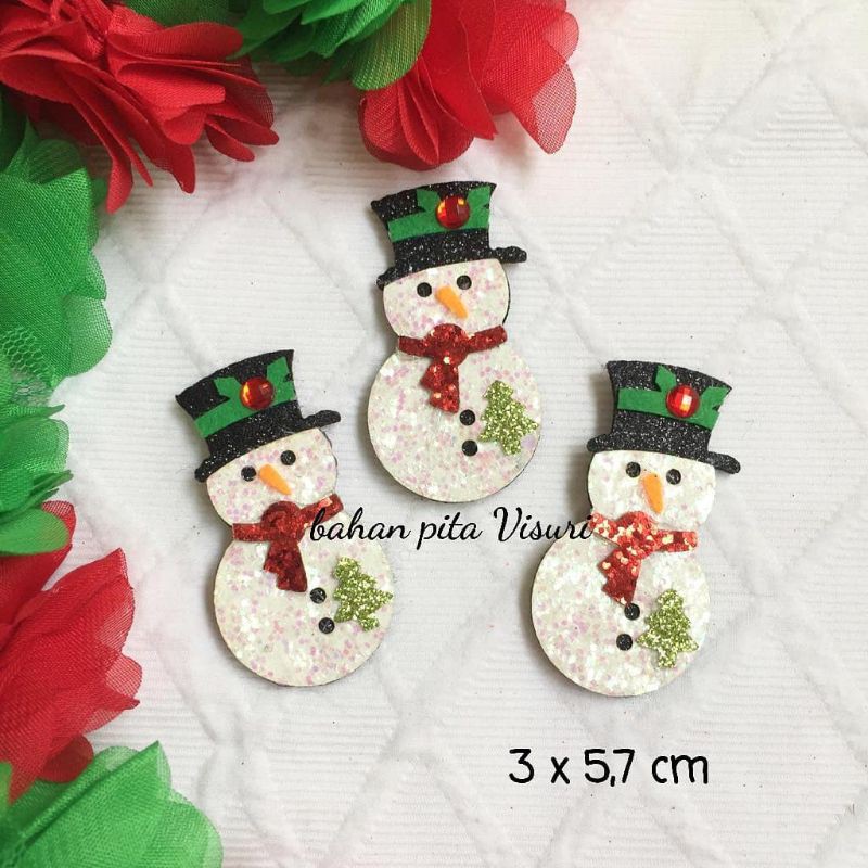 Aplikasi Natal Snowman Gliter