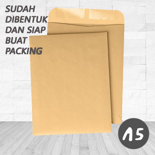 

Amplop Coklat packaging Olshop Kertas Samson A4 Craft Amplop Coklat Packaging Polos Murah 19x16cm