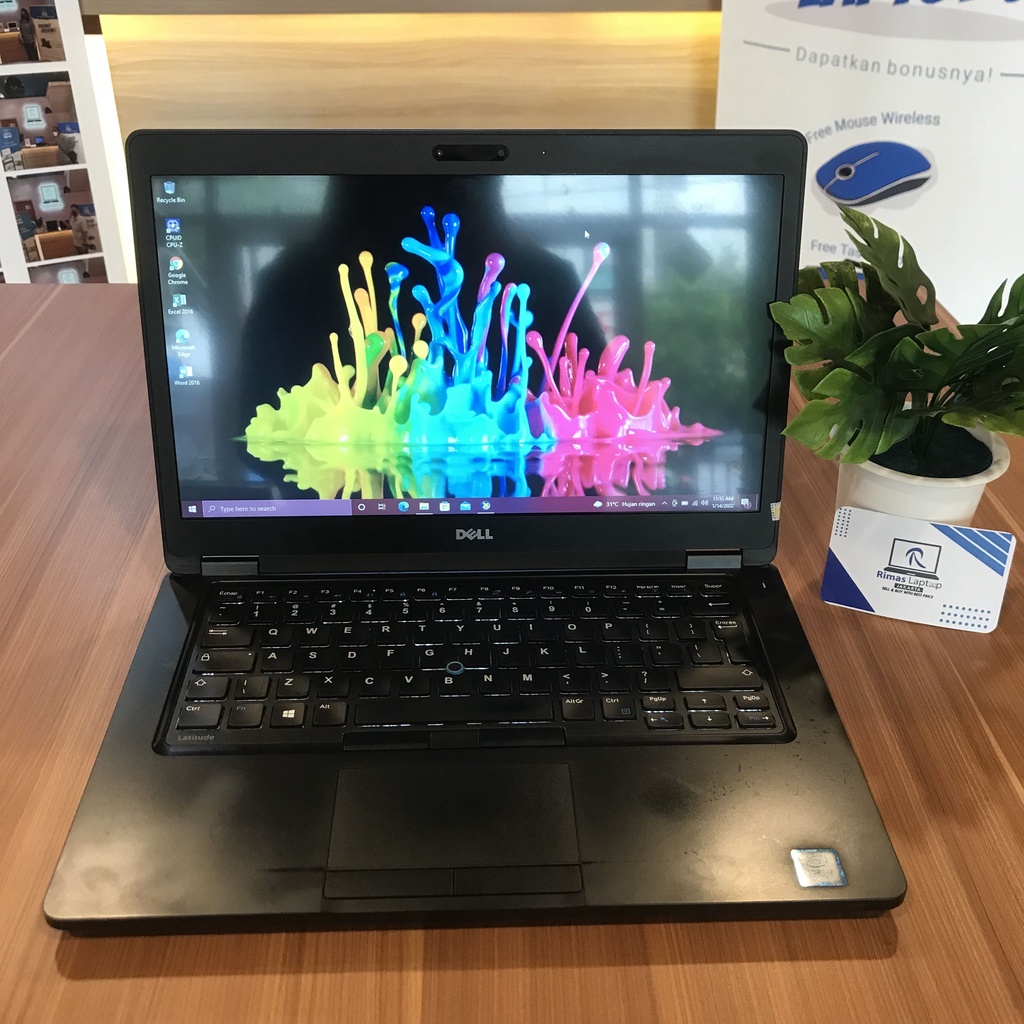 Dell Latitude i7 RAM 8GB SSD 256 GB Second Bekas