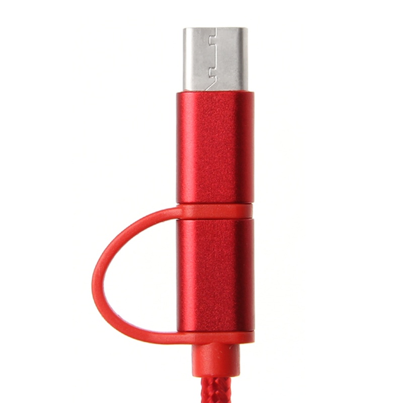 Cre 2 in 1 Kabel Charger USB 2.0 Male Ke USB 3.1 Tipe C Fleksibel Flexible