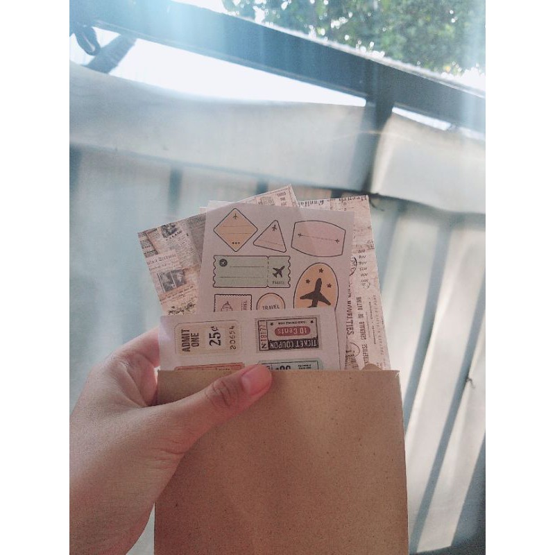 

BAHAN JOURNAL | KERTAS AESTHETIC| BUY 5 REE LEM | BARANG MURAH STIKER
