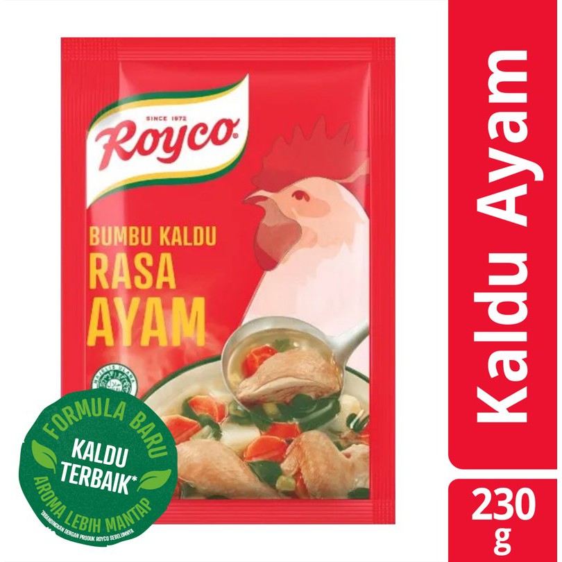 

Royco Bumbu Kaldu Ayam 230 G - Bumbu Kaldu Ayam, Penyedap Makanan, Bumbu Kaldu