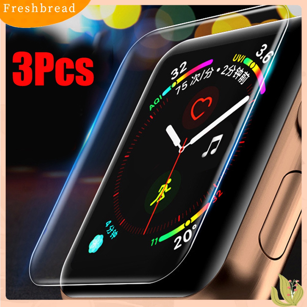 Terlaris 3Pcs 38/40/42/44mm Smart Watch Screen Protective Film Cover for iWatch 1/2/3/4