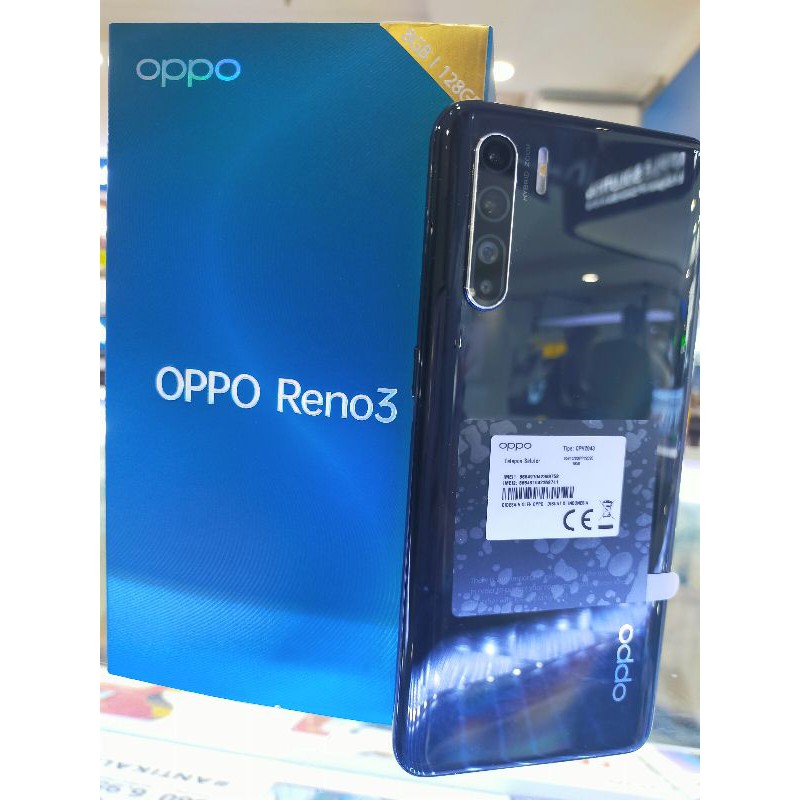 oppo Reno 3 ram 8/128 second like new garansi smpe desember 2021