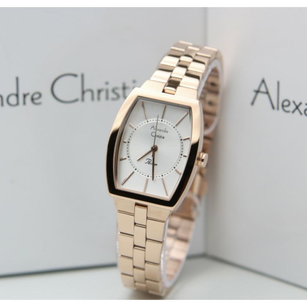 Alexandre Christie AC2895 Original Jam Tangan Wanita Stainless Rose Gold