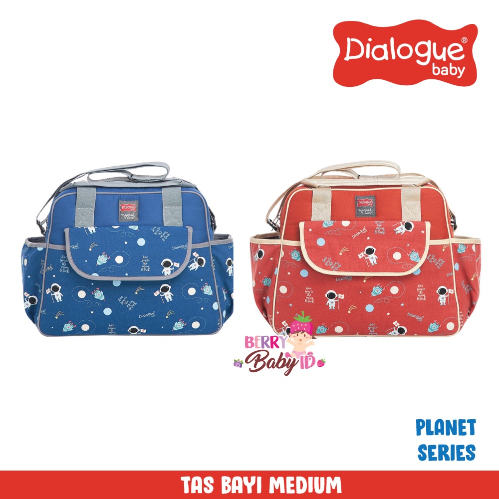 Dialogue Tas Bayi Medium Travel Bag Diaper Bag Planet Series DGT7252 Berry Mart