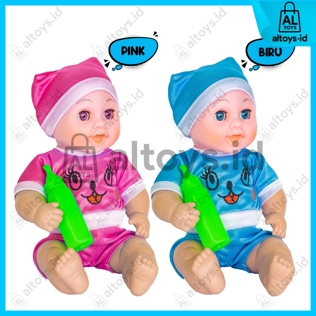 Lovely Baby Doll Mainan Boneka Dot Buka Tutup Mata Murah Mainan Boneka Bayi + Dot Bisa Bersuara Mama Papa &amp; Menangis B760