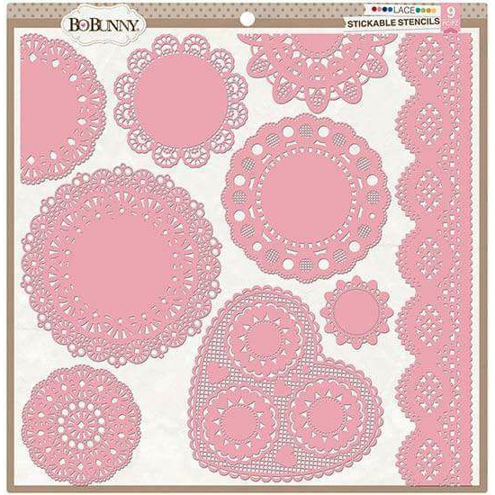 

Bo Bunny BoBunny Stickable Stencil x 12-inch, Lace