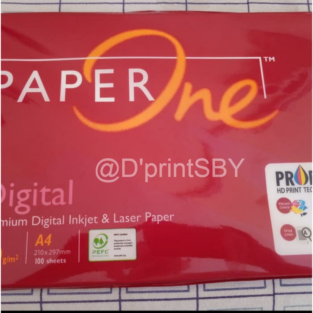

Kertas HVS A4 Paperone 100gr (1 Pack isi 100Lmbr)