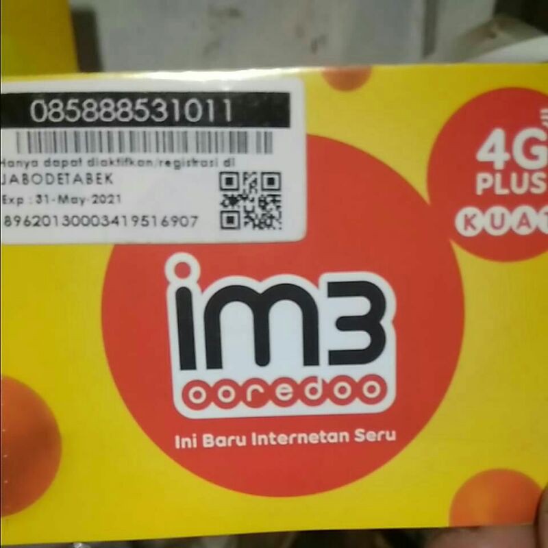 no Cantik IM3 Triple Tengah 888,  085-888-53-1011