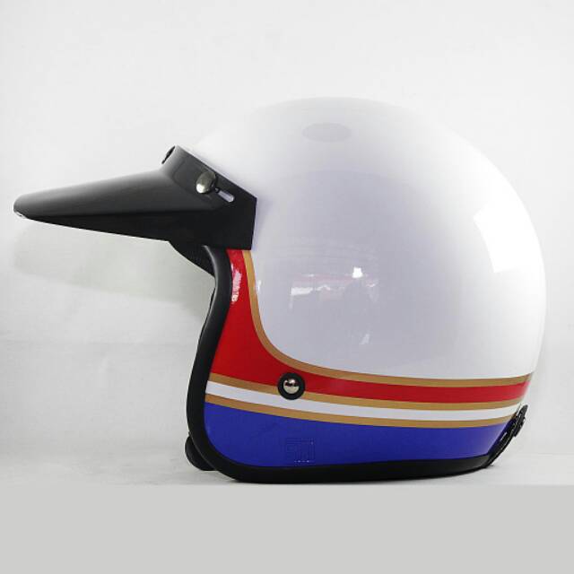 Helm Redka Putih / Helm Retro / Classic