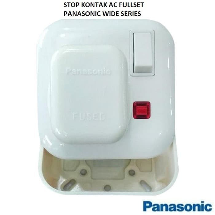 PANASONIC STOP KONTAK AC WBJ1214W FULLSET + STEKER + OUTBOWDUS