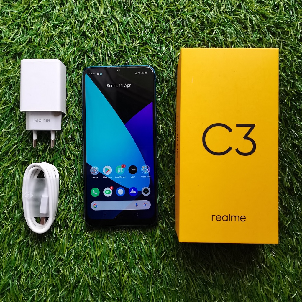 HP SECOND REALME C3 3/32GB HANDPHONE SECOND HP SEKEN HP BEKAS MURAH-2
