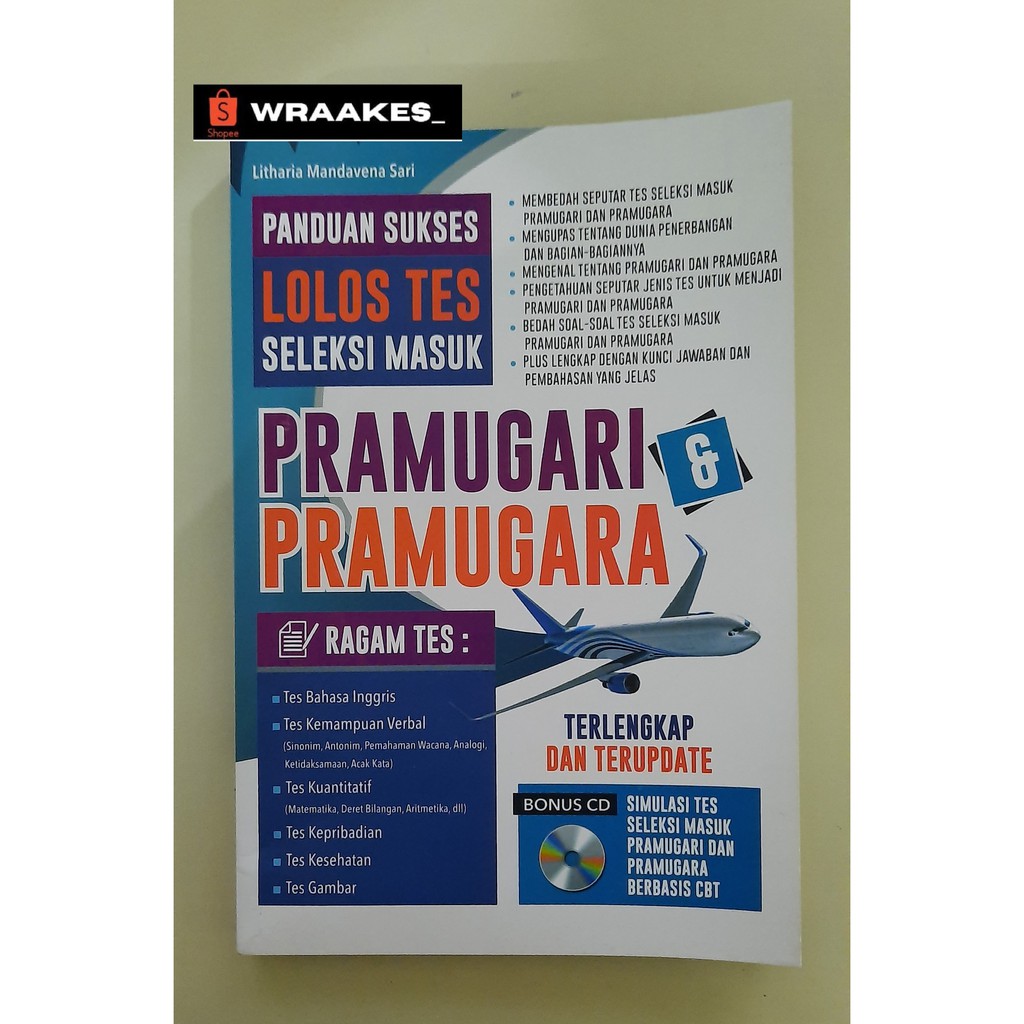 BUKU TES PRAMUGARI PANDUAN SUKSES LOLOS SELEKSI MASUK PRAMUGARI PRAMUGARA ORIGINAL