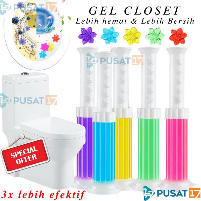 DE5 TOILET GEL CLEANER MOTIF BUNGA GEL PENGHARUM TOILET KAMAR MANDI WC GEL