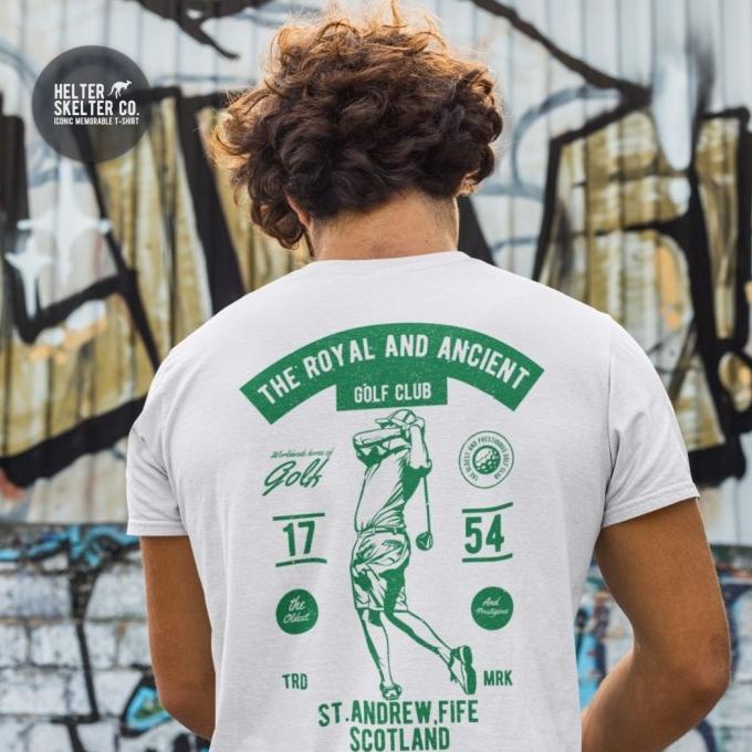 [[COD]] Kaos Classic Royal and Ancient Golf Club Retro Vintage White PRODUK TERBATAS Kode 574