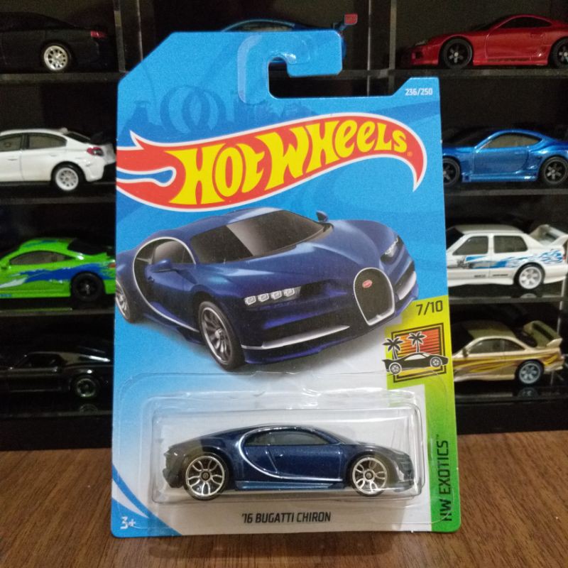 hotwheels bugatti chiron biru