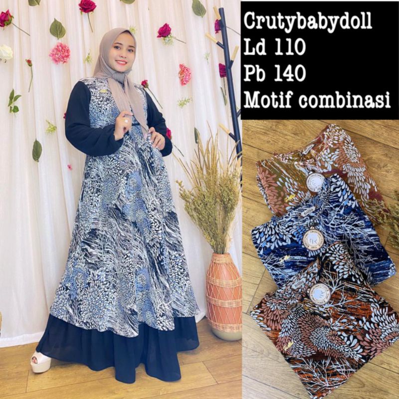 Gamis frilla motif terbaru by frilla collection