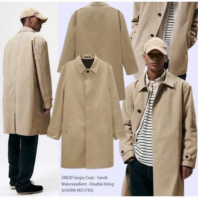 zara coat pria - zara coat cowok