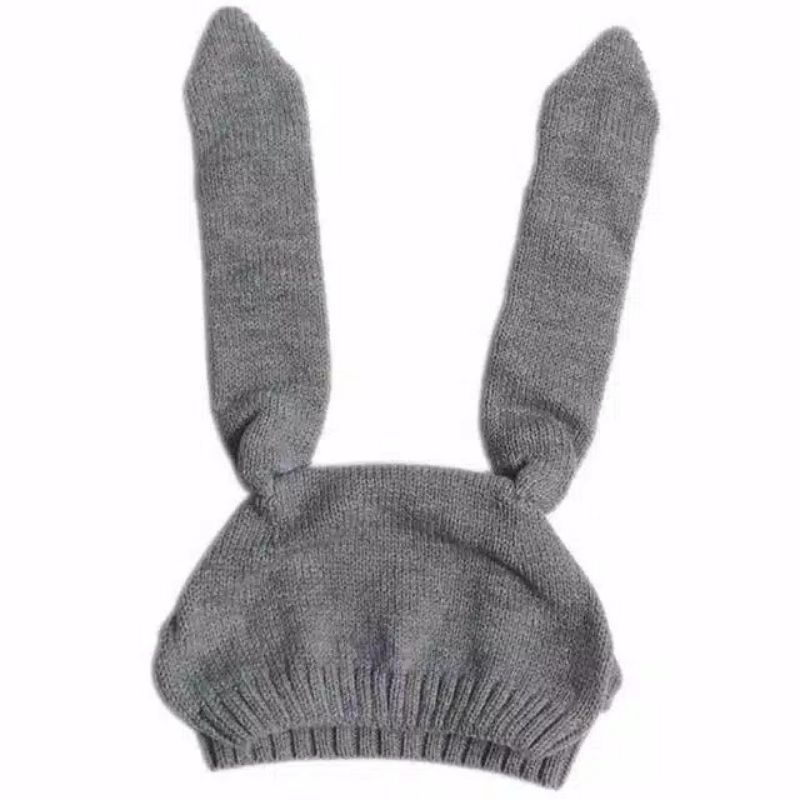 TOPI KUPLUK BAYI RAJUT KELINCI BUNNY UNISEX LUCU IMPORT / BUNNY