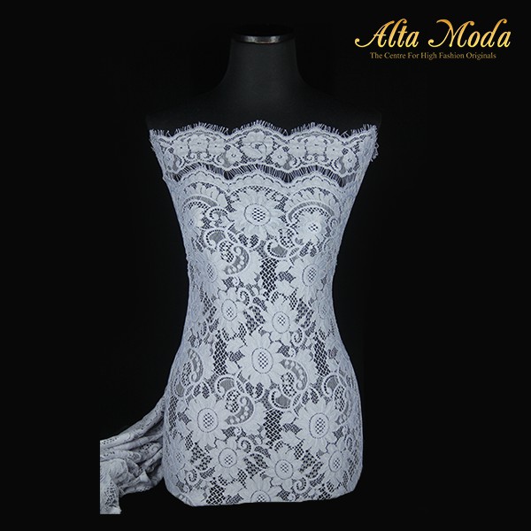 

Alta Moda Brokat Semi Perancis Motif Sunflower Parsley Abu Muda (2.5M)