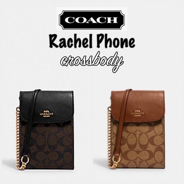 Coach Signature HPO Rachel Phone Crossbody bag tas selempang HP original pp