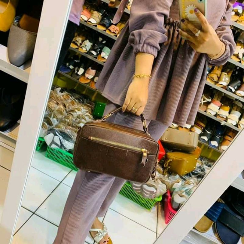 Tas Hand Bag Wanita kulit asli produk Garut